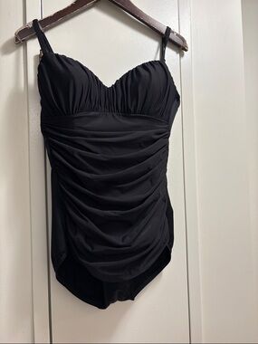 Miracle suite Black Ruched One-Piece Swimsuit